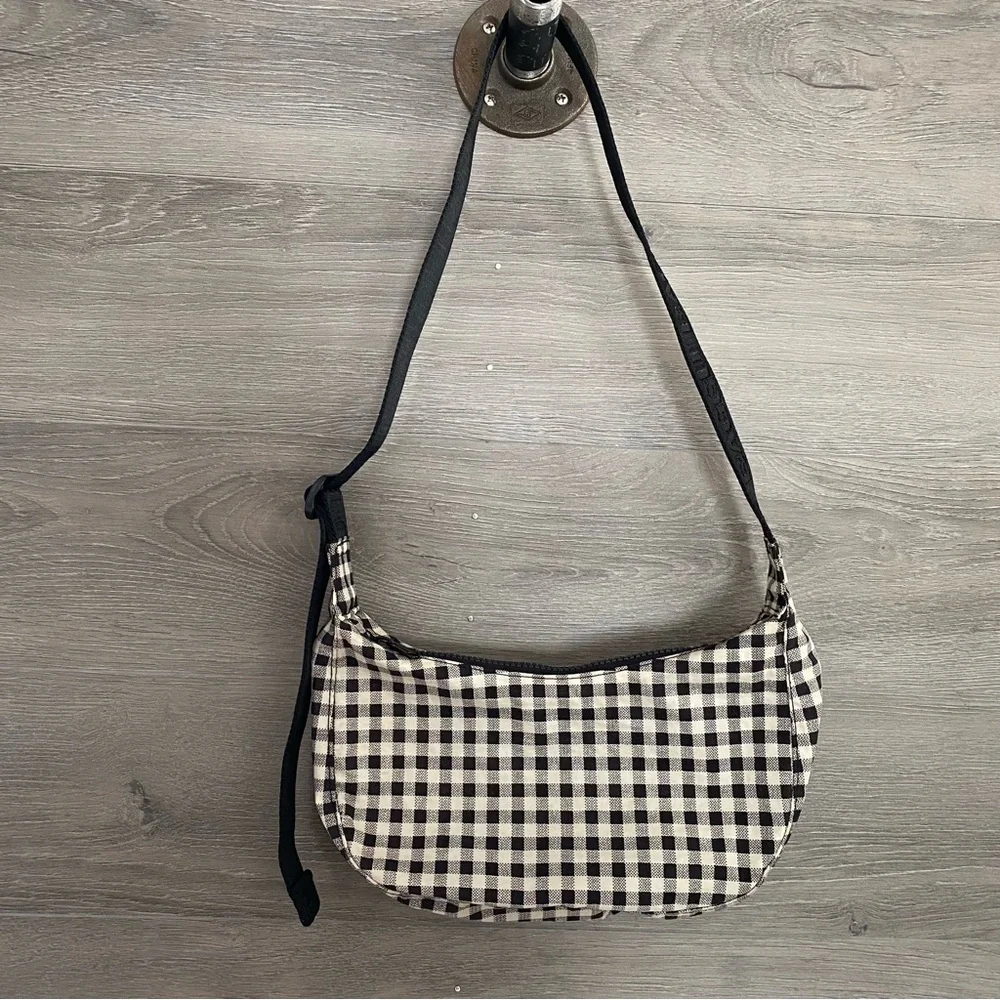 Baggu Nylon Gingham Crescent Bag - Picture 1 of 9